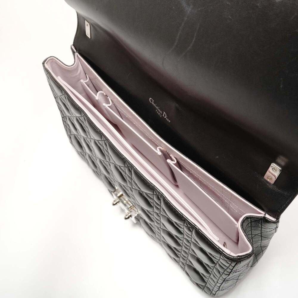CHRISTIAN DIOR Black Leather Shoulder Bag - Picture 10 of 14